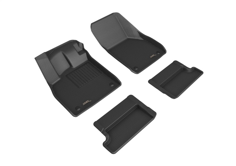 Audi TT RS Floor Mats - Front and Rear - 3D MAXpider - Kagu Series - Black - `16-`23 Audi TT RS Floor Mats - Front and Rear - 3D MAXpider - Kagu Series - Black - `16-`23